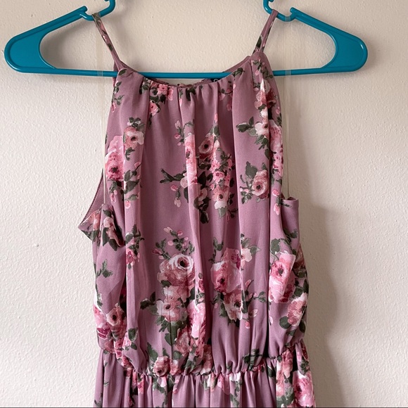 Windsor High Neck Blouson Maxi Dress - Picture 4 of 9